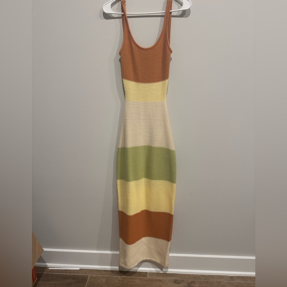 Striped Multicolor Maxi Dress